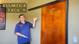 Como Instalar Porta de Correr de Madeira em Drywall