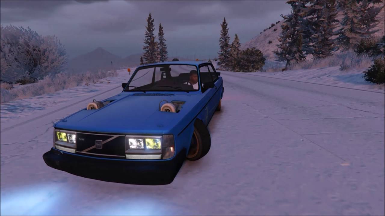 GTA V Volvo 242 BiTurbo Winter Drifting