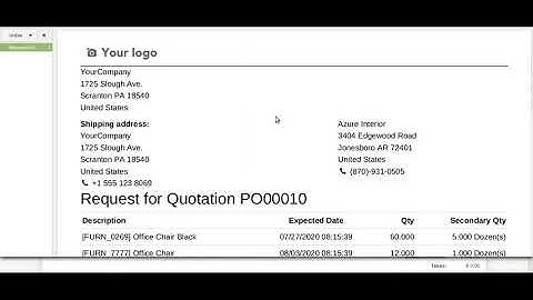 Secondary Unit of Measure Purchase Odoo App