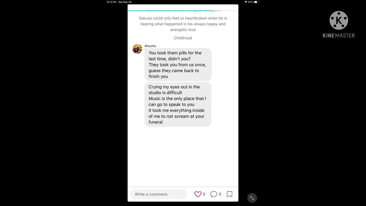 Atsumu sings “how could you leave us”.