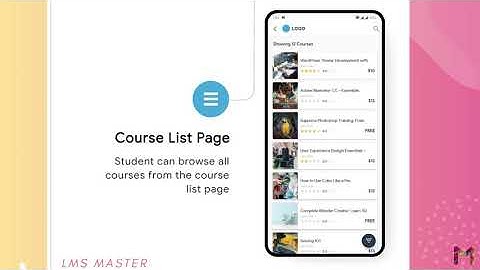 LMS Master Mobile app features