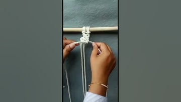 DIY Macrame | Macrame Leaf Tutorial #Shorts #MacrameKnotWithLeaf #MacrameLeaf