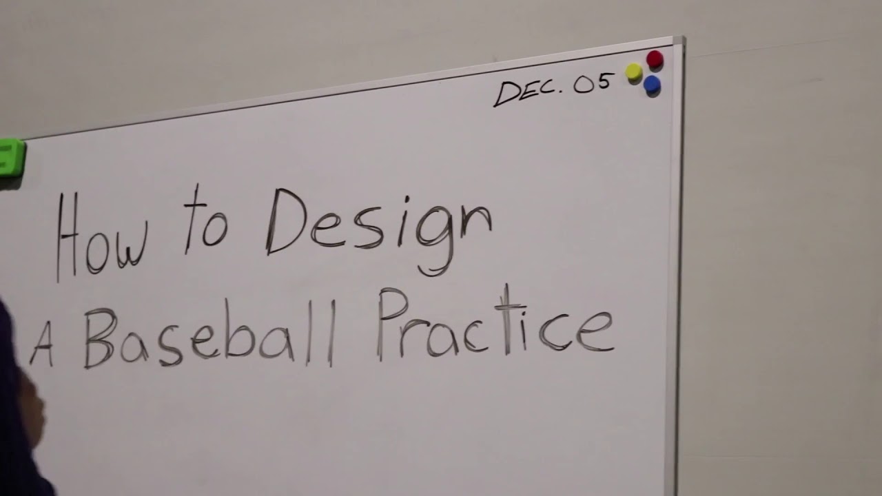 Baseball Practice Ideas How To Design A Baseball Practice YouTube