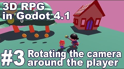 3D RPG - Rotating the camera around the player with a controller #godot4 #godot #godotengine #rpg