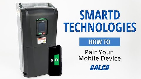 Pairing a Mobile Device to a SMARTD Clean Power VFD