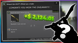 I joined 1000 SKIN GIVEAWAYS and WON!