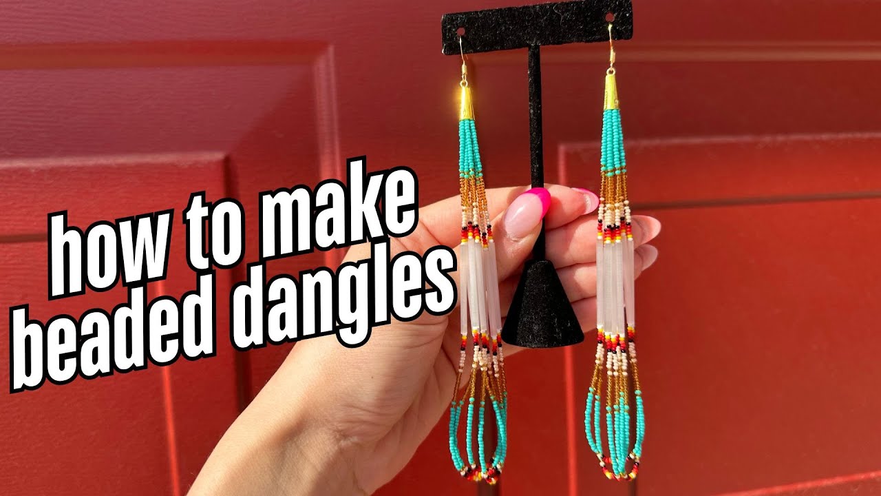 How to Make Beaded Dangle Earrings
