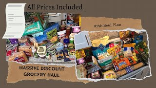 Massive Discount Grocery Haul from Grocery Outlet.  Prices and Meal Plan Included.