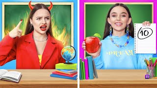 Good Teacher vs Bad Teacher | E-Girl vs Soft Girl in One Class screenshot 5