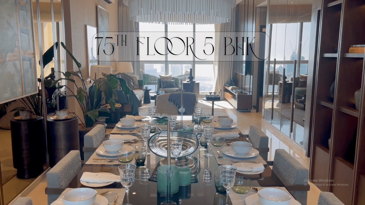 Stunning Sea View 5 BHK For Sale On The 75th Floor