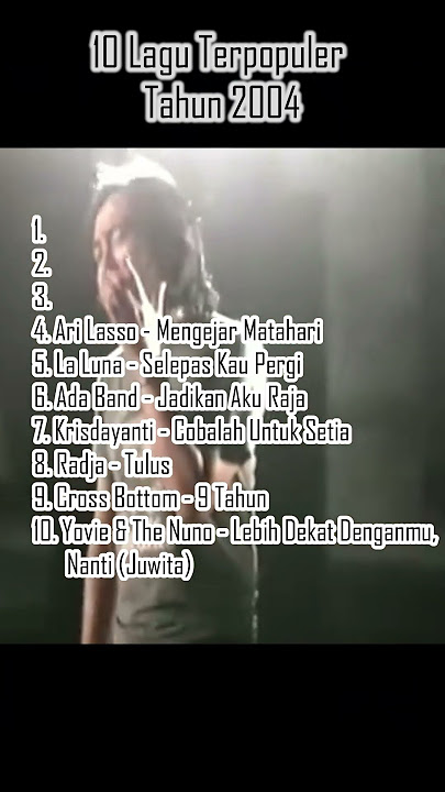 10 Lagu Terpopuler Tahun 2004 | #peterpan #sheilaon7 #arilasso