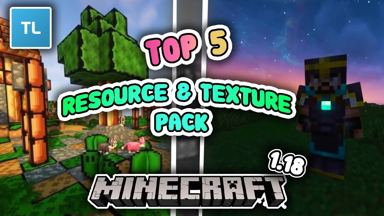 Top 5 resource texture pack minecraft 1 18 tlauncher terbaru youtube