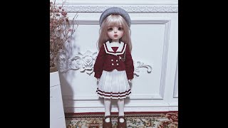BJD Doll Clothes Pattern Tutorial   SchoolGirl red