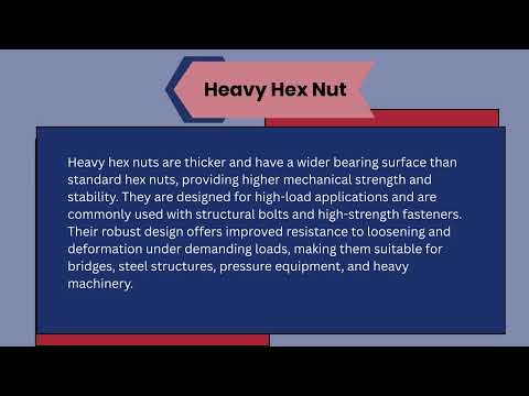 Video: M14 Castellated Hex Nut Dimensions