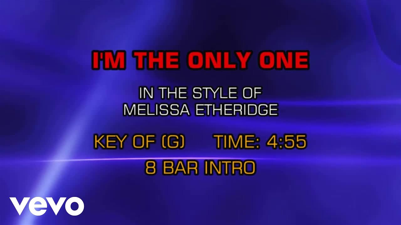 Melissa Etheridge I m The Only One Karaoke YouTube Melissa etheridge i m the only one karaoke youtube