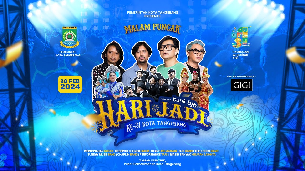 LIVE - Malam Puncak Hari Jadi Ke-31 Kota Tangerang [TangerangTV]