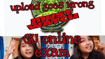 upload goes wrong // GU online exam//upload PDF file// #m&d yaaris