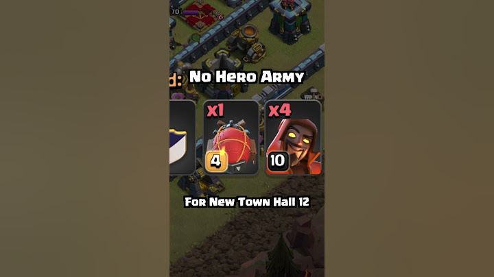 NEW TH12 NO HERO Army for CWL (Clash of Clans)