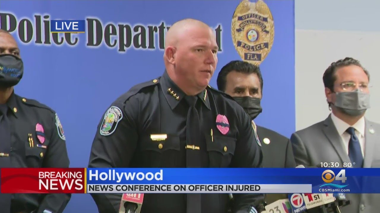 WEB EXTRA: Hollywood Police Chief Update On Officer Killed Sunday Night ...