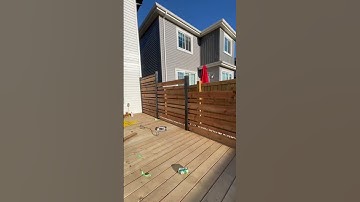 DIY Privacy Screen built on my deck..Hard work paid off..Design and execute #diy #fencebuilding #my
