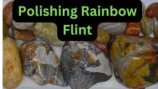 Polishing Rainbow Flint, Nethers Farm, Ohio Gemstone