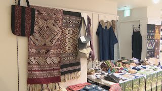 「深緑のラオス展」 色鮮やかで多様な布製品を展示・即売　日本のＮＰＯ法人がラオスの障害者たちを支援