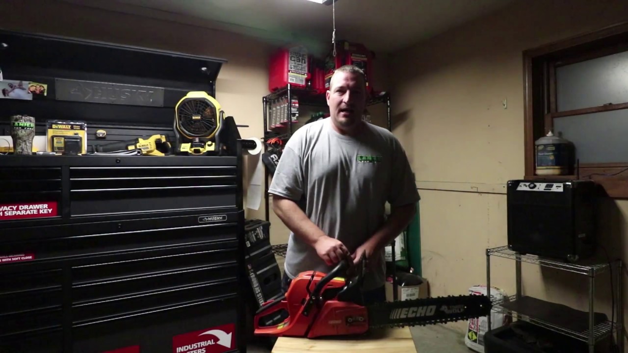 How to Properly Adjust the Tension on a Chain Saw - YouTube