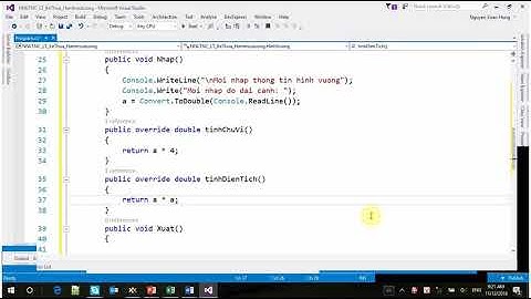 C# Thực hành Kế thừa với lớp trừu tượng
