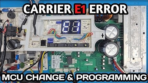 Carrier inverter ac pcb E1(Communication) error repair || using black box pro V2 programmer ||Qphix