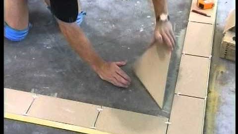 How to Tile & Grout Part 3: Tiling The Floor, The Best Way to tile a floor start to finish