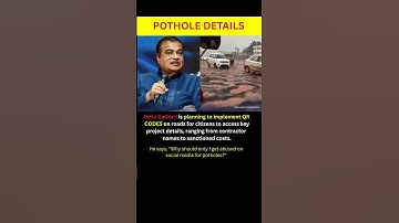 Nitin Gadkari is planning to implement QR CODES on roads for citizens to access key project details