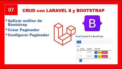 7- CRUD 🐘 - Laravel 8 y Bootstrap - Crear Paginación - Aplicando estilos Bootstrap