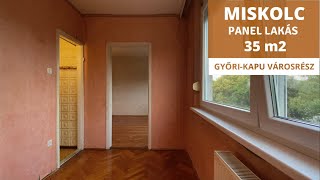 Miskolc eladó panel lakás, 35 m2-es 2 szobás, Győri-Kapu városrész