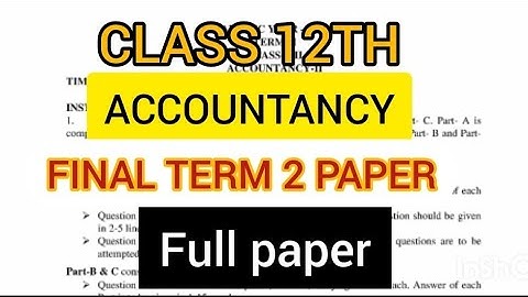 pseb 12th accountancy paper real 26 april 2022 with solution| class 12th Accountancy real  paper