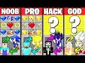 Minecraft Battle: HOW TO PLAY SONIC CRAFTING CHALLENGE NOOB vs PRO vs HACKER vs GOD Funny Animation