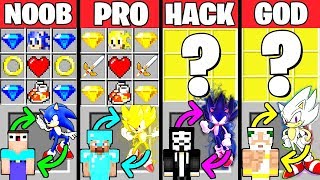 Minecraft Battle: HOW TO PLAY SONIC CRAFTING CHALLENGE NOOB vs PRO vs HACKER vs GOD Funny Animation