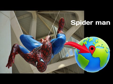 Spider man funny statue #googlemap #googleearth