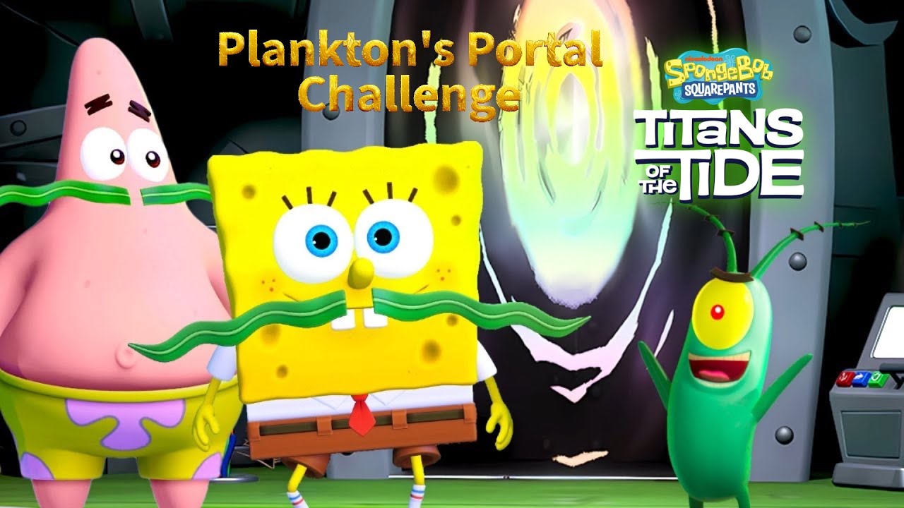 Прохождение игры SpongeBob Titans of the Tide: Platinum: Испытания с порталом Планктона