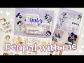 Penpal With Me ✨🖋️ Purple floral envelope and flip book 💜