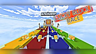 Minecraft lucky block race map download 1.19+ screenshot 5