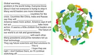 Qlobal istiləşmə/Global warming/abituriyent listening buraxilisimtahani