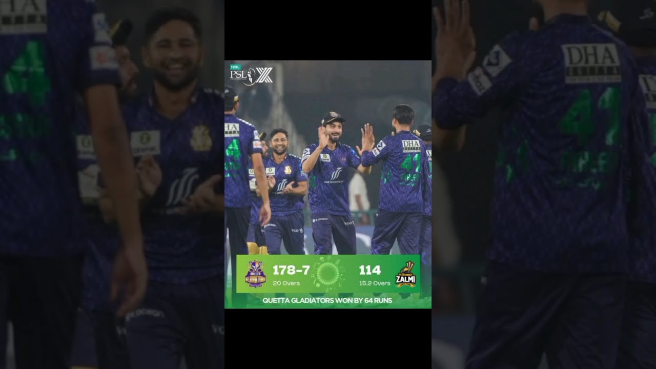 Quetta gladiator back to back wins 🔥⚡ 