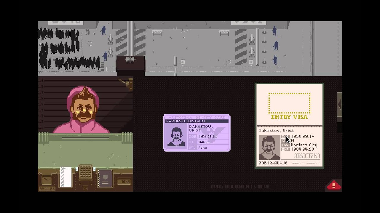 Юзя проходит papers, please. Прохождение papers