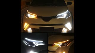 How to install 12V Car DRL LED Strip Lights Daytime Running Light Strip Auto DRL White /Yellow