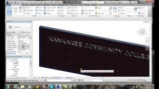 Revit 12-26 Creating a Model Text