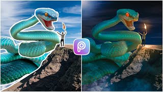 How To Make a Fantasy PicsArt Manipulation - Giant Snake - Ahmad Ali Edits screenshot 4