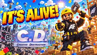 🔴 MINECRAFT CREATIVE DESTRUCTION! 😱 Rebuilding the DEAD Battle Royale LIVE!