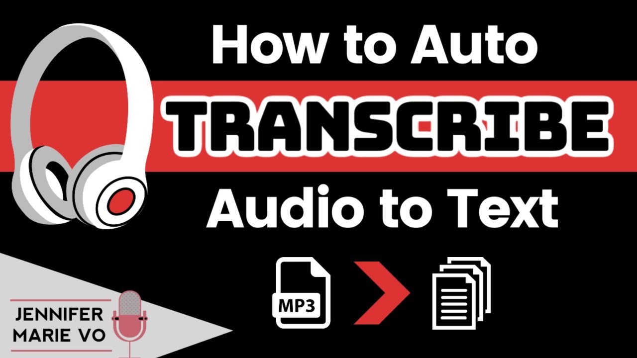 How To Transcribe Audio To Text Automatically for FREE (and convert video recordings to text too!)