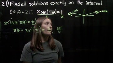 7.5 Solving Trigonometric Functions #21