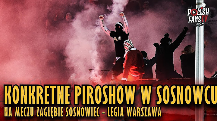 Konkretne piroshow w Sosnowcu na meczu Zagłębie - Legia (20.12.2018 r.)